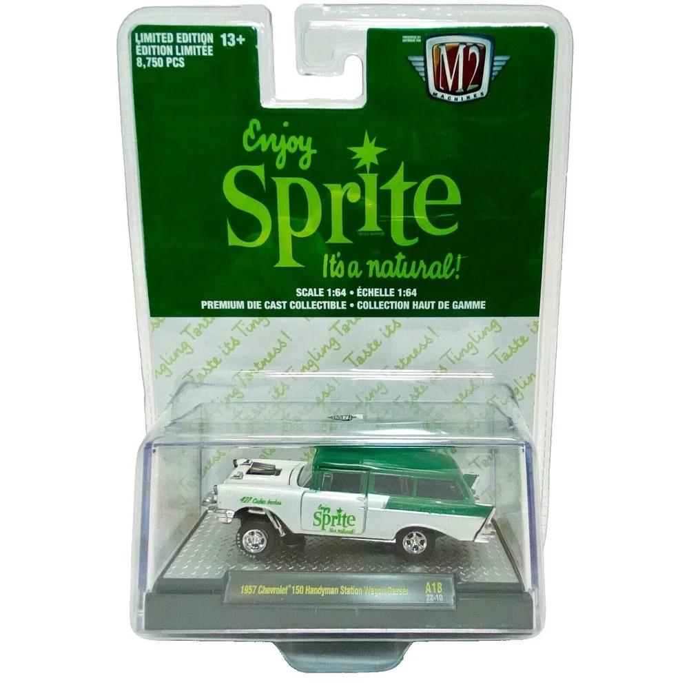 M2 Machines 1957 Chevrolet 150 Handyman Station Wagon Gasser A-18 Sprite Edition